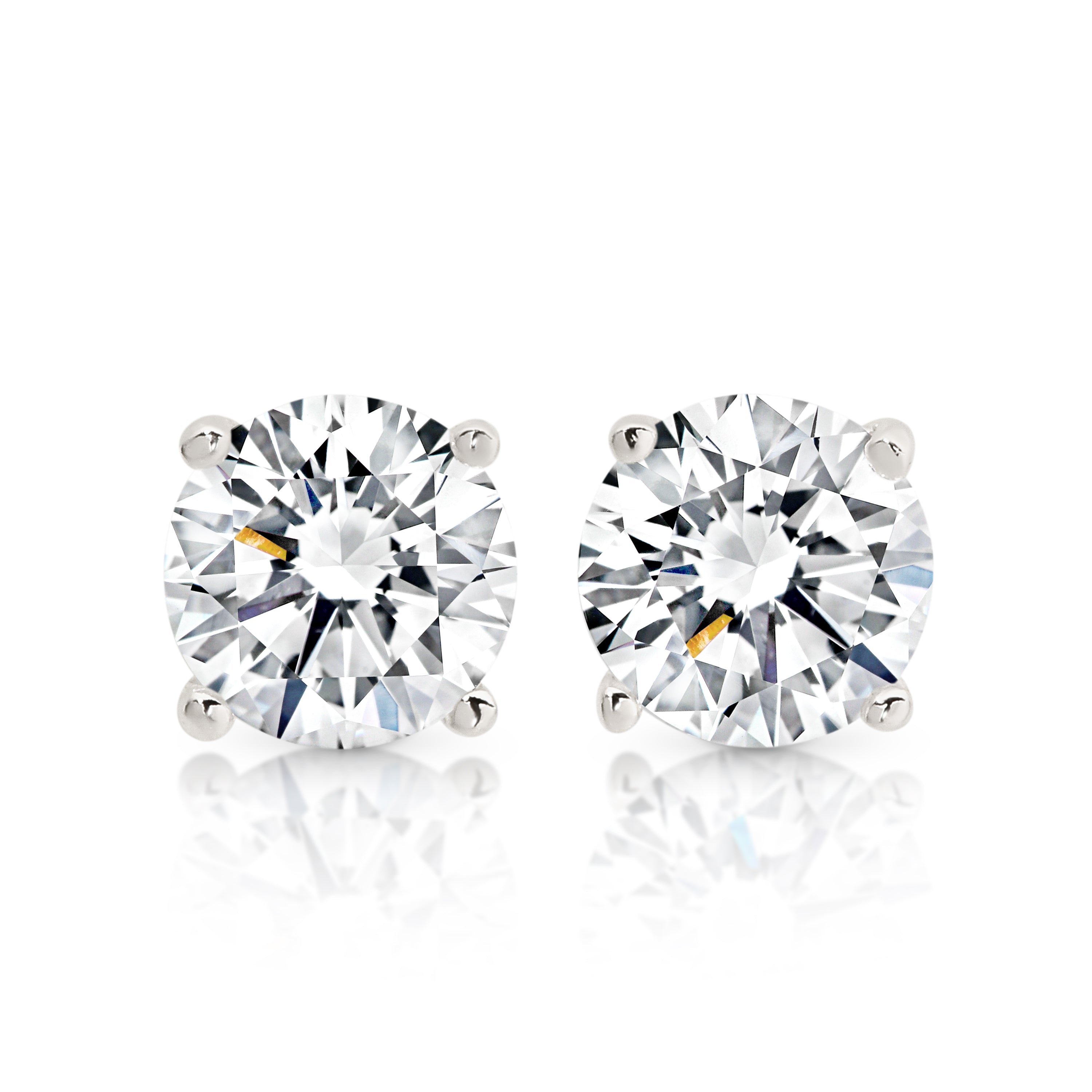 Sterling Silver Cubic Zirconia Stud Earrings