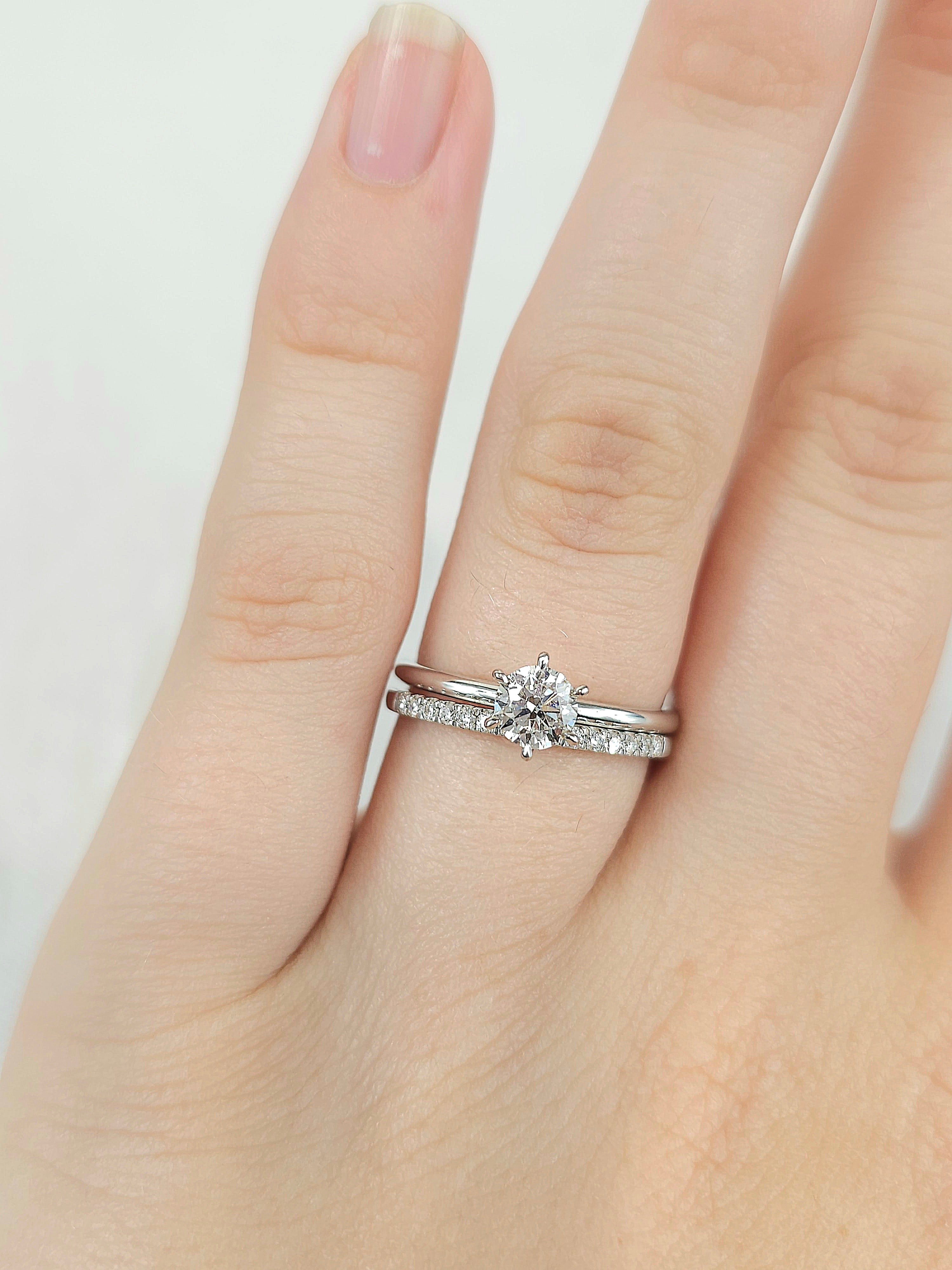 18ct White Gold Round Brilliant cut Diamond wedding band, equalling 0.15ct