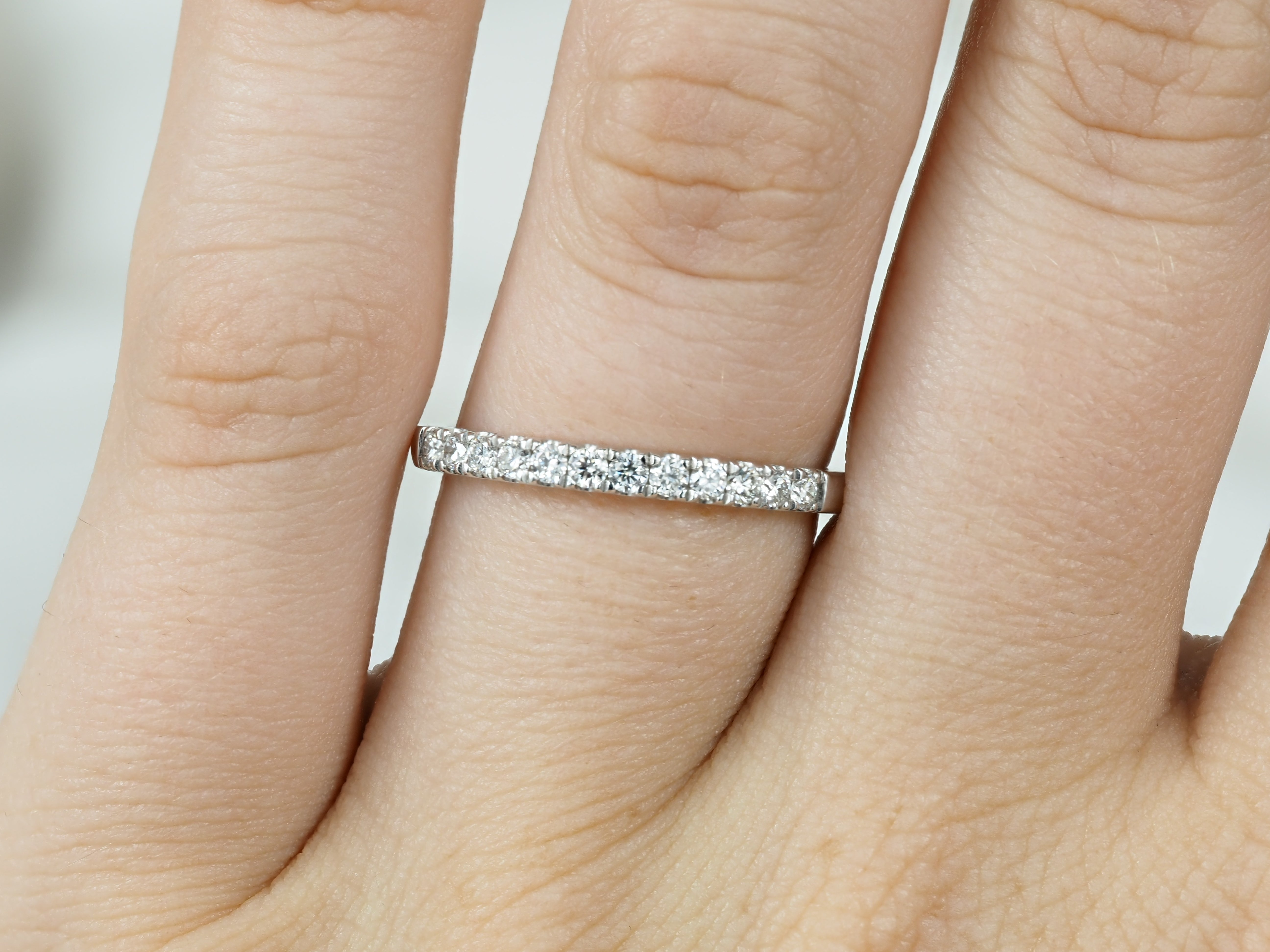 18ct White Gold Round Brilliant Cut Diamond Ring, 0.24ct total