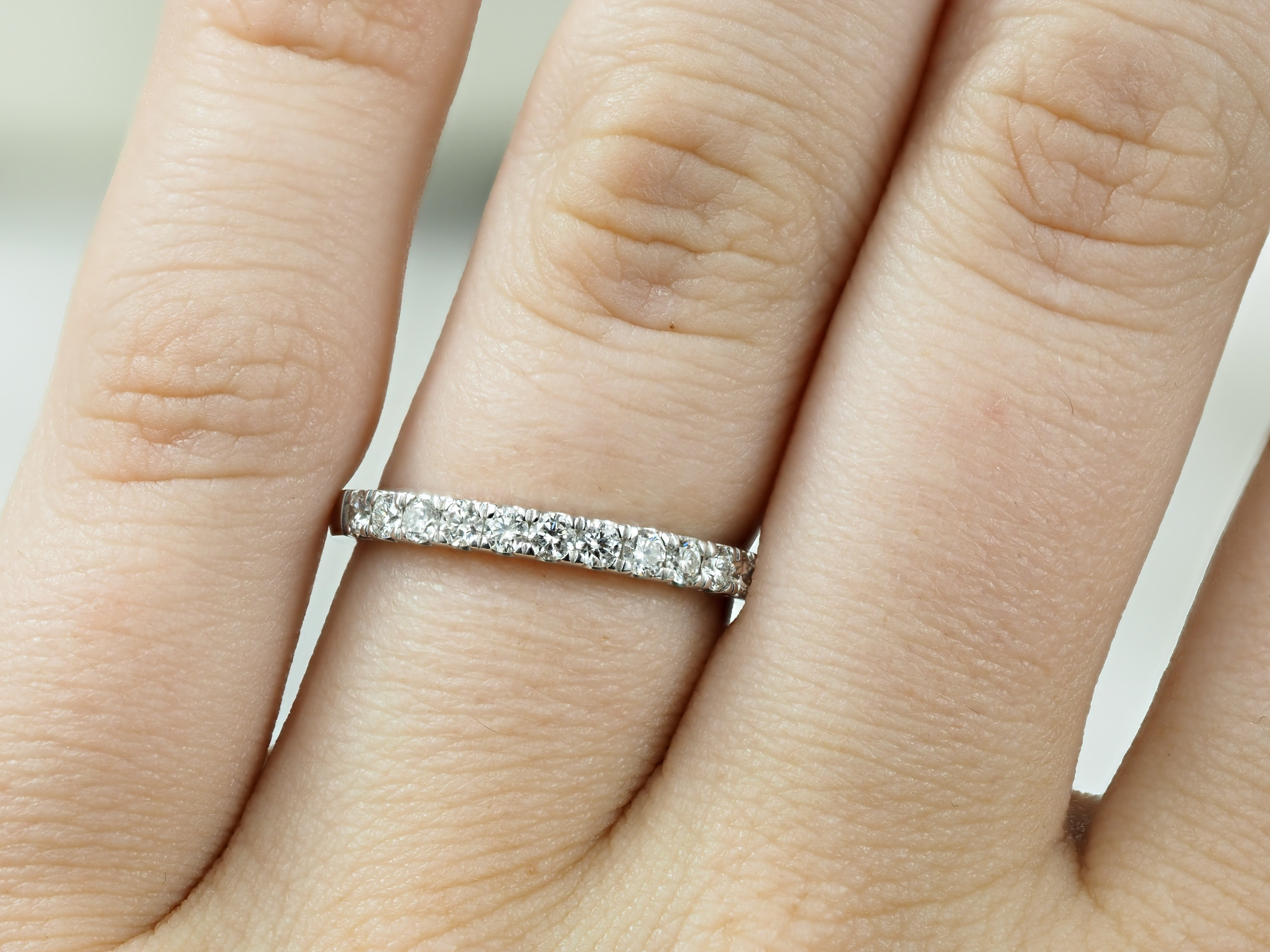 18ct White Gold Round Brilliant cut Diamond Ring, 0.33ct total