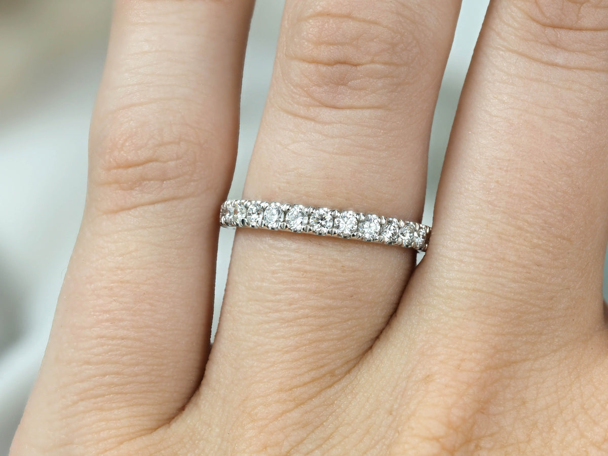18ct White gold Round Brilliant cut Diamond Ring, 0.50ct total