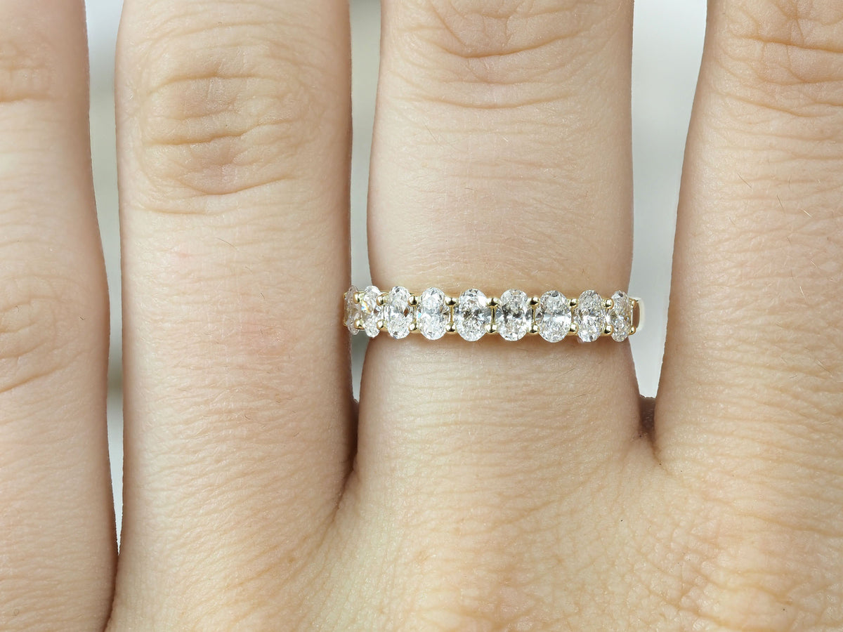 9ct Yellow Gold Lab-Grown Diamond Ring, 0.86ct Total