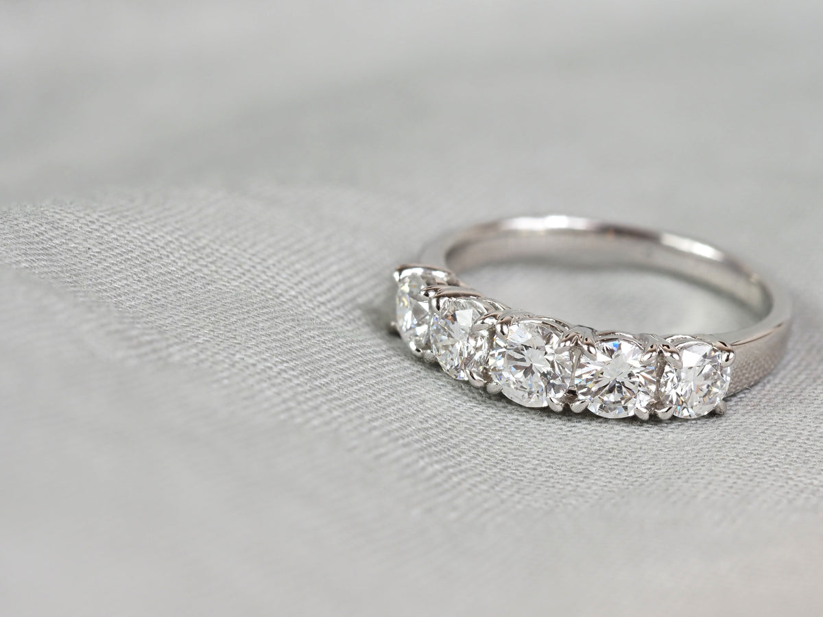 14ct White Gold Lab-Grown Diamond Ring, 1.50ct Total
