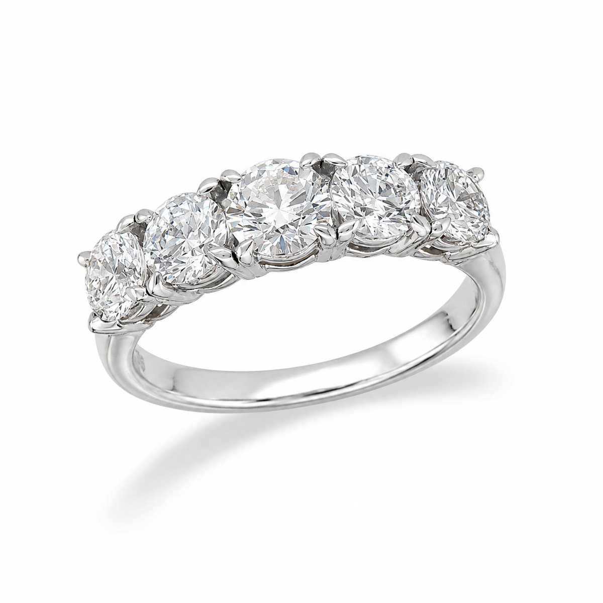 14ct White Gold Lab-Grown Diamond Ring, 1.50ct Total