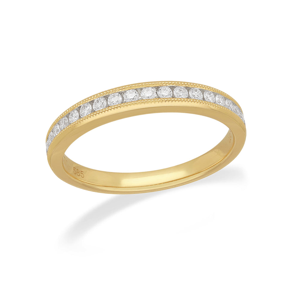 14ct Yellow Gold Lab-Grown Diamond Ring, 0.25ct