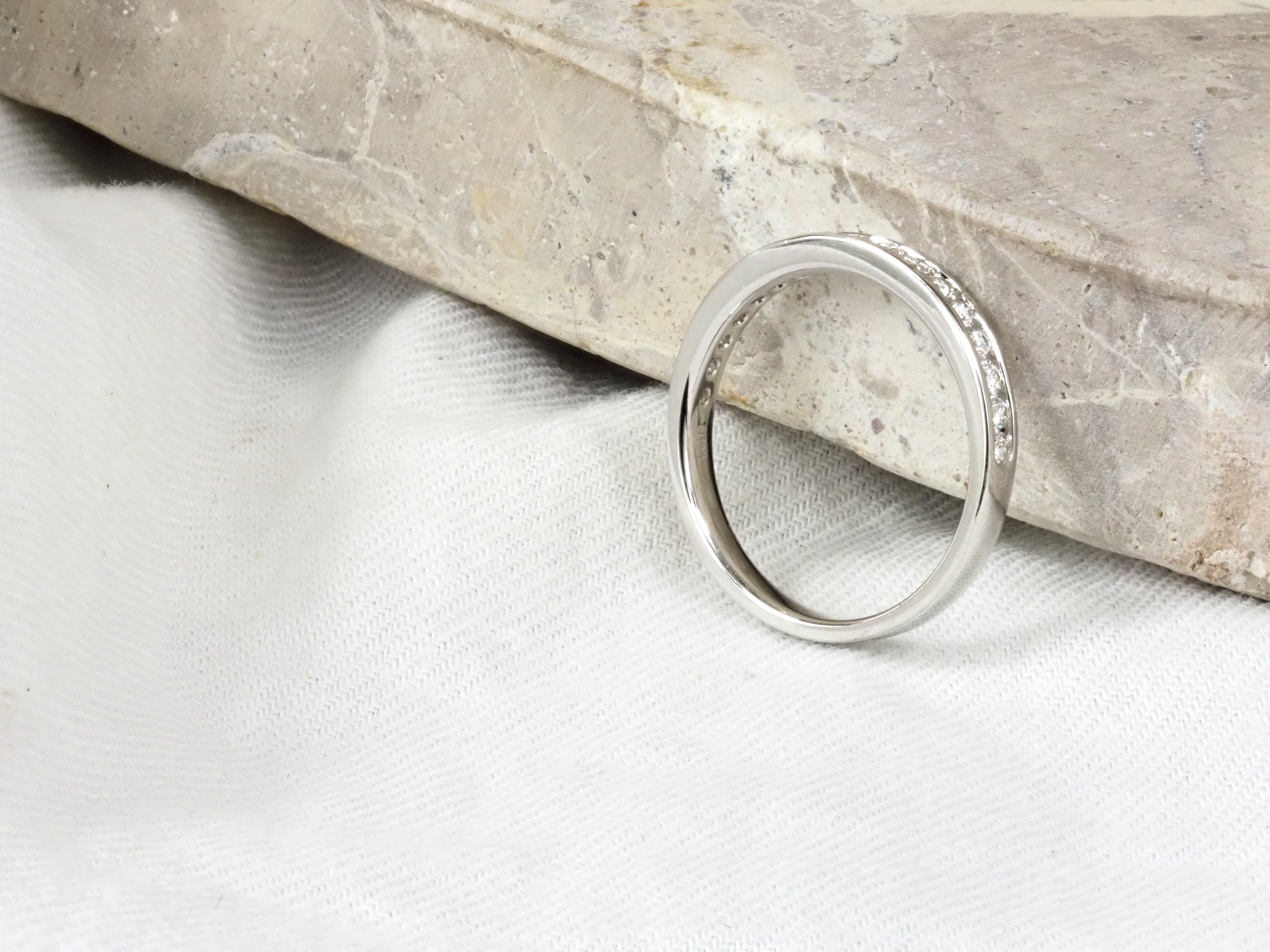 14ct White Gold Lab-Grown Diamond Ring, 0.36ct Total