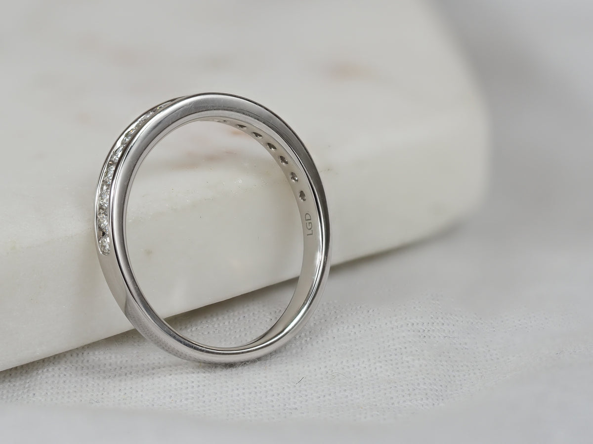 14ct White Gold Lab-Grown Diamond Ring, 0.36ct Total
