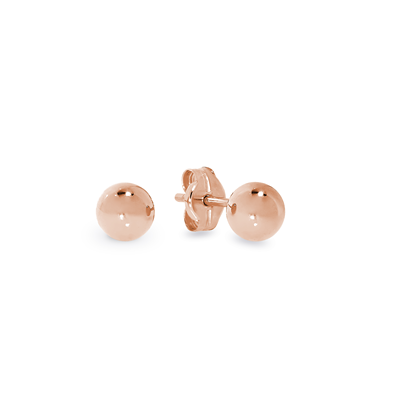 9ct Rose Gold 4mm Ball Studs