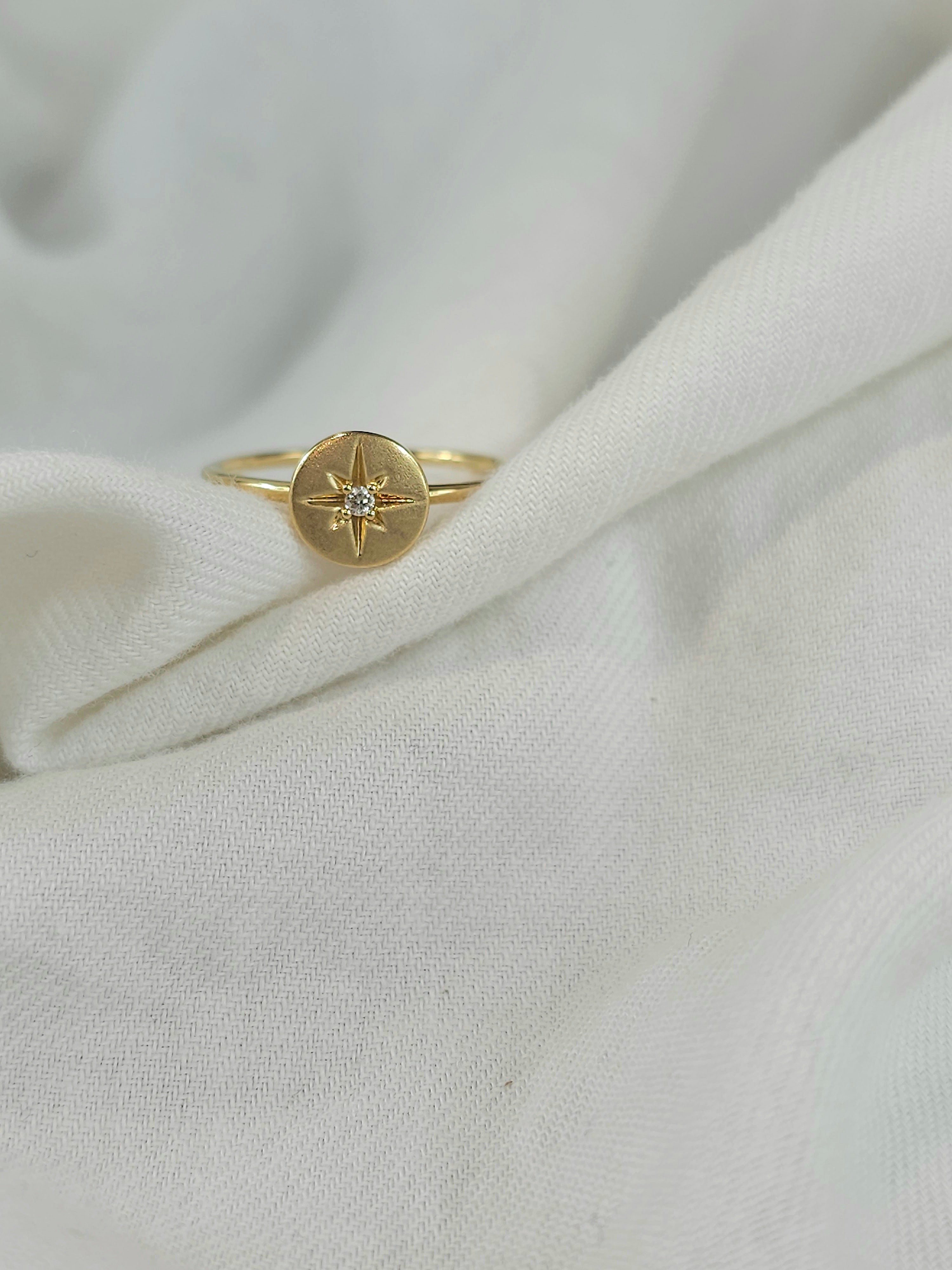 9ct diamond star ring