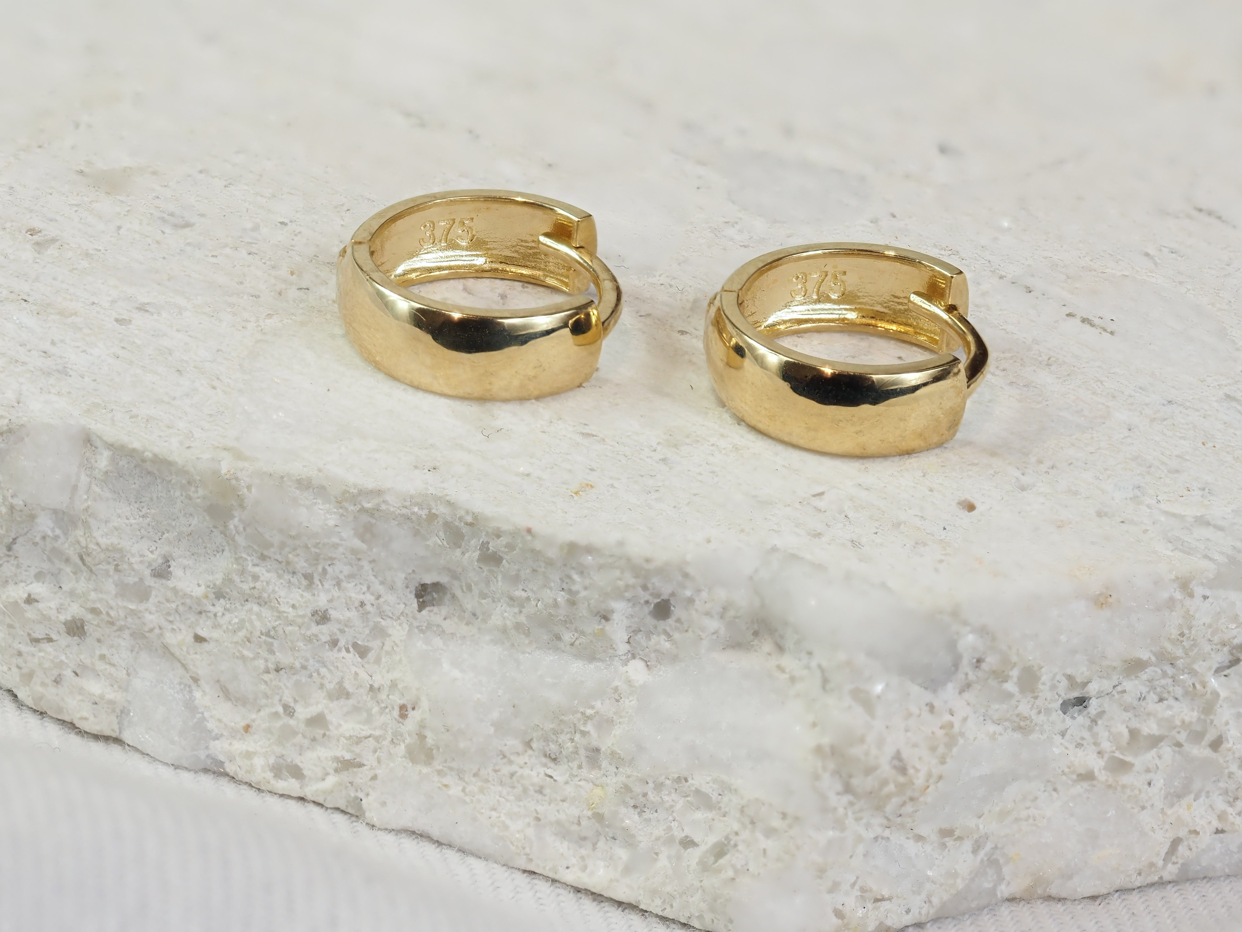 9ct Yellow Gold Hoop Earrings
