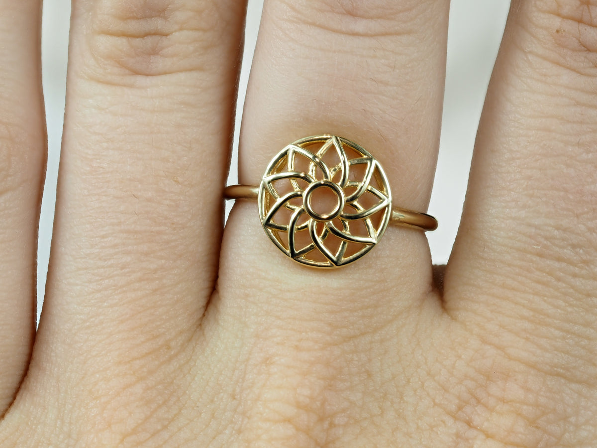 9ct Yellow Gold Soleil Ring