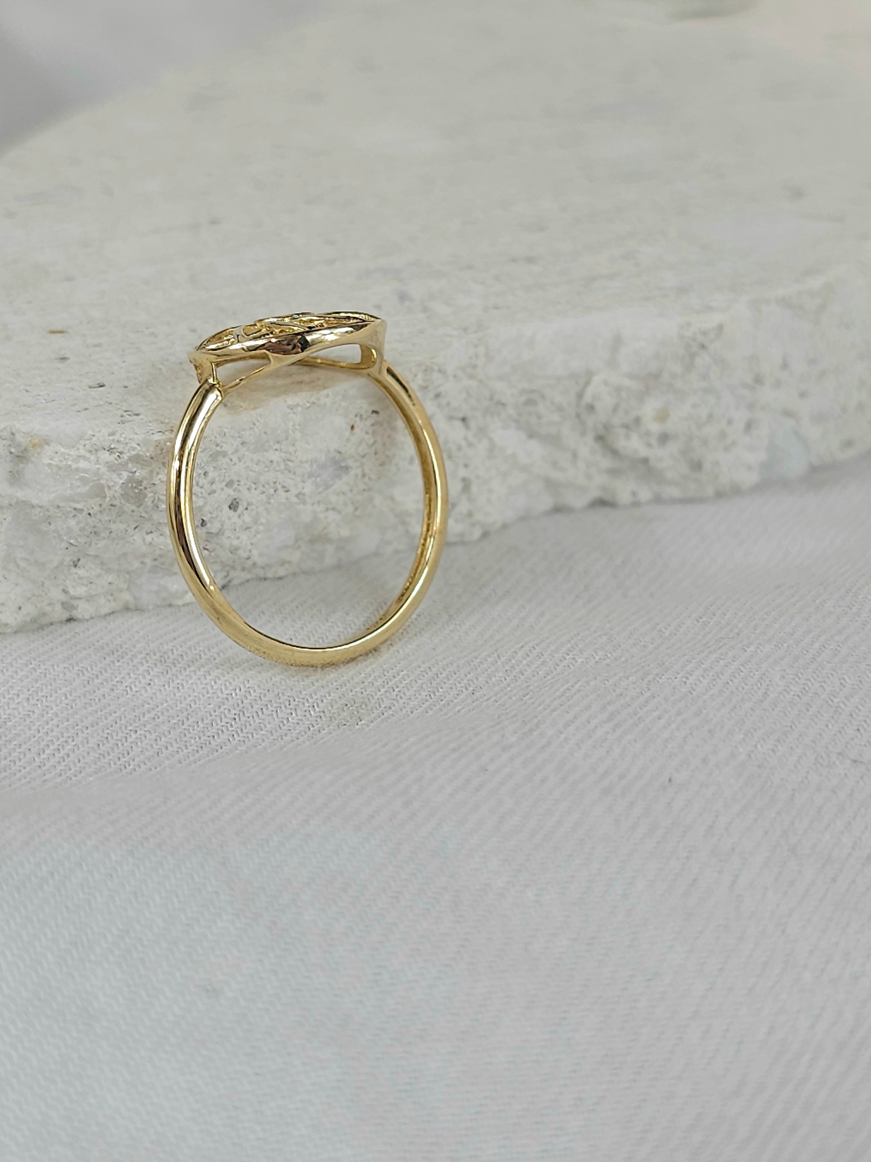 9ct Yellow Gold Soleil Ring