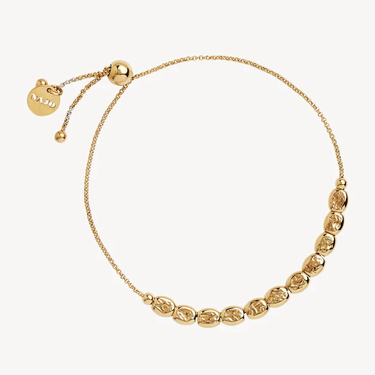 Najo Yellow Gold Plated Starway Bracelet, 17cm