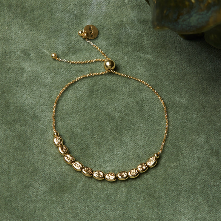 Najo Yellow Gold Plated Starway Bracelet, 17cm