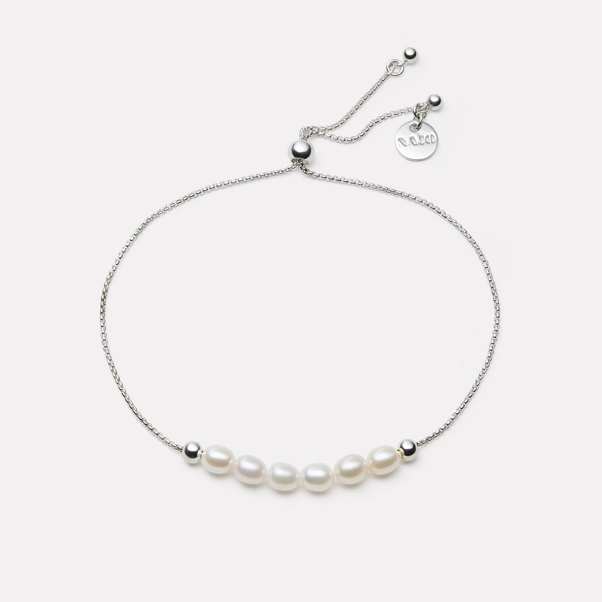 NAJO Shoreline Pearl Bracelet Silver