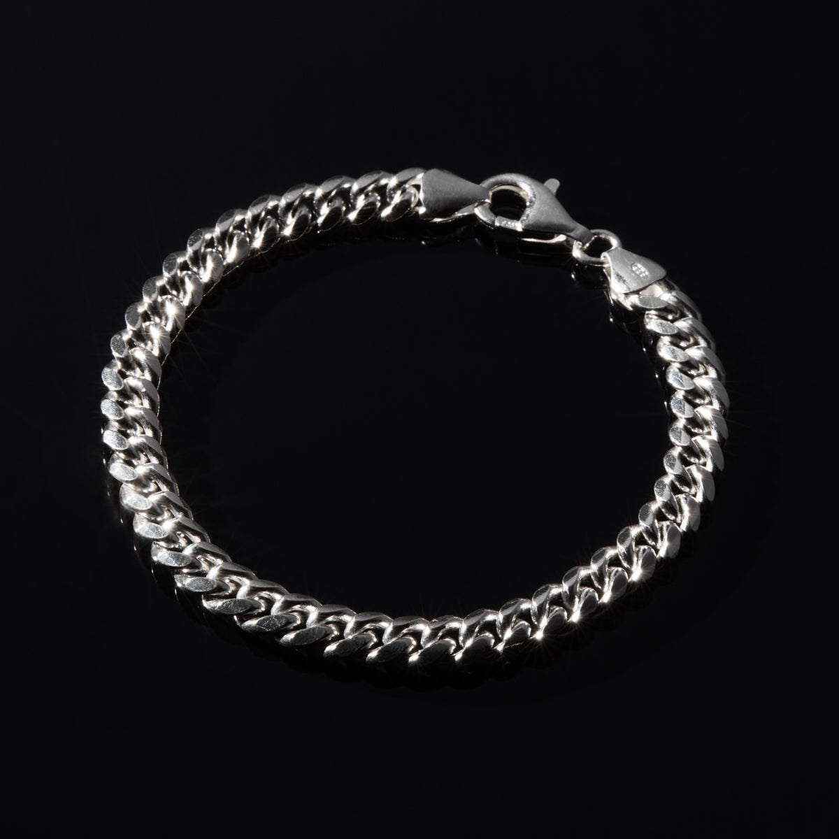 Najo Sterling Silver Curban Bracelet, 21cm