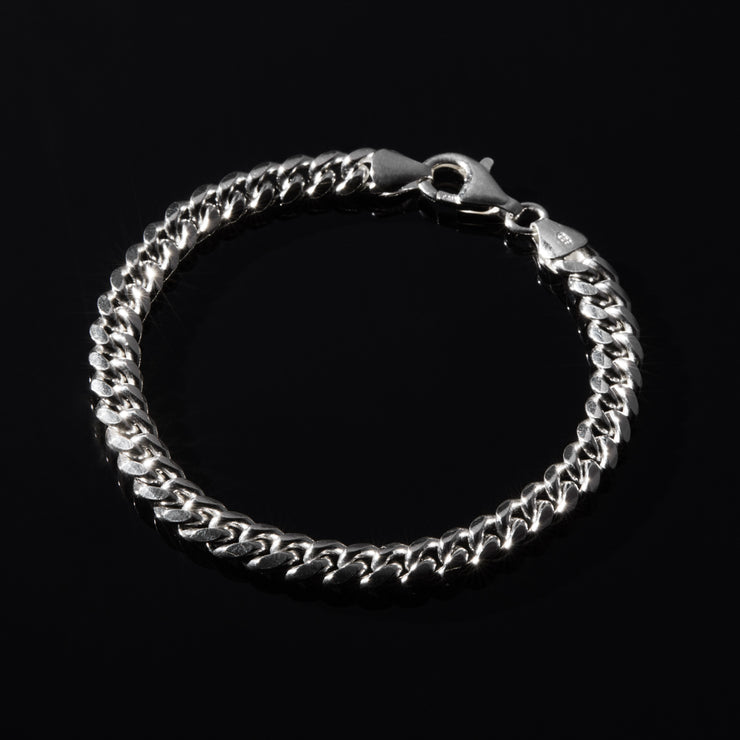 Najo Cuban Men's Silver Bracelet