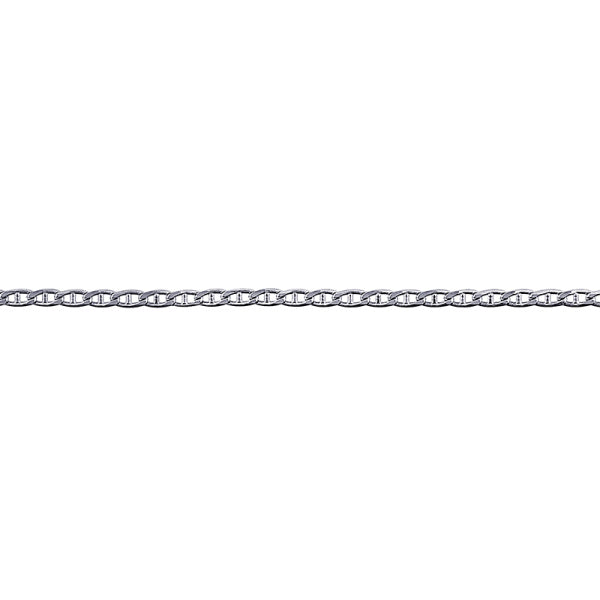 Sterling Silver Bevelled Anchor Chain, 2.4mm, 45cm