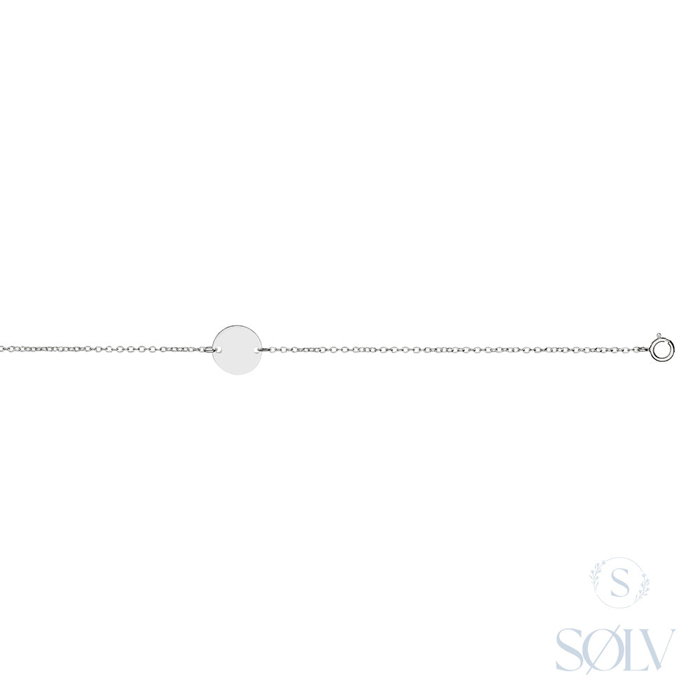 Solv Sterling Silver Disc Bracelet