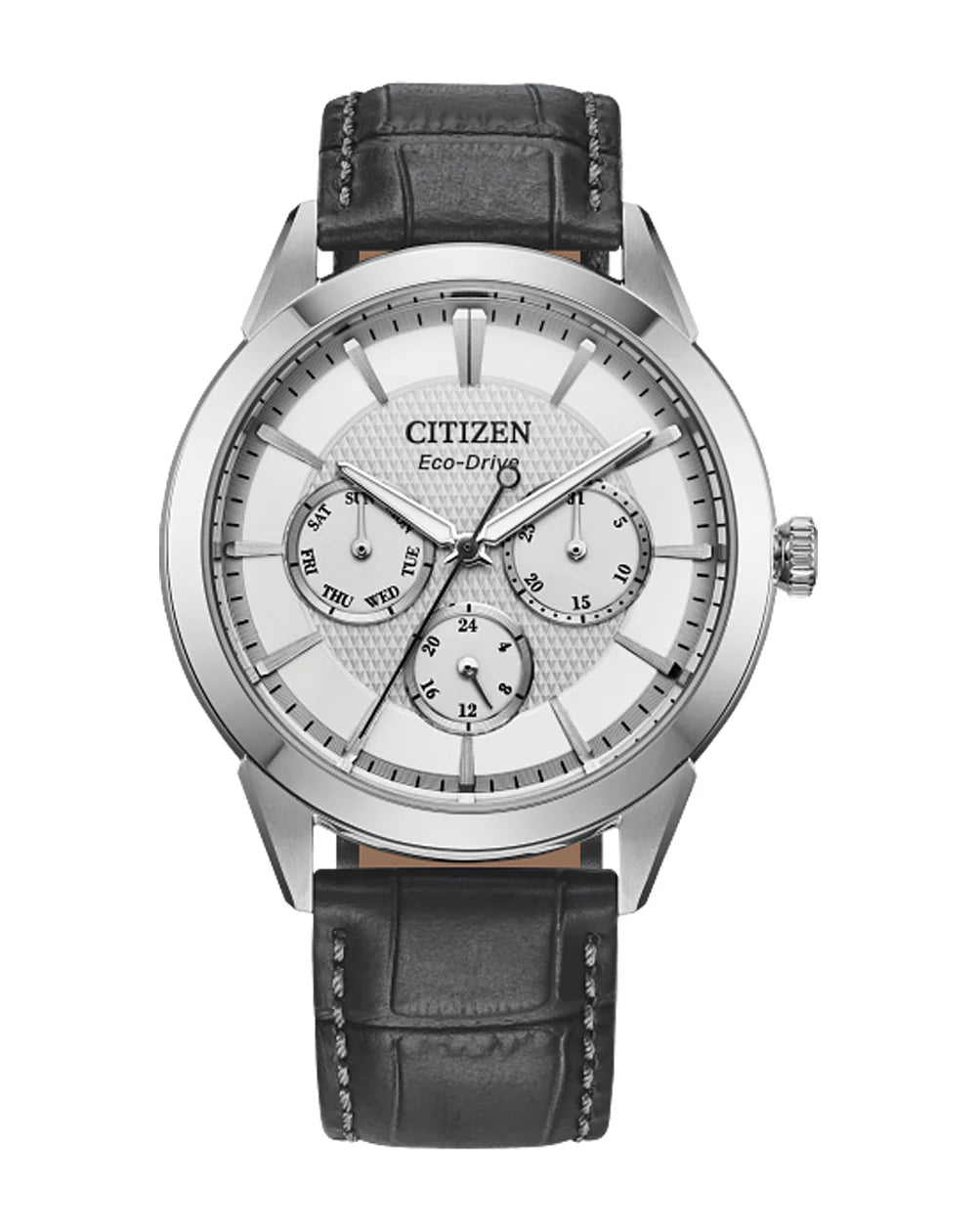 Citizen Eco-Drive Silver Dial Watch, 40mm