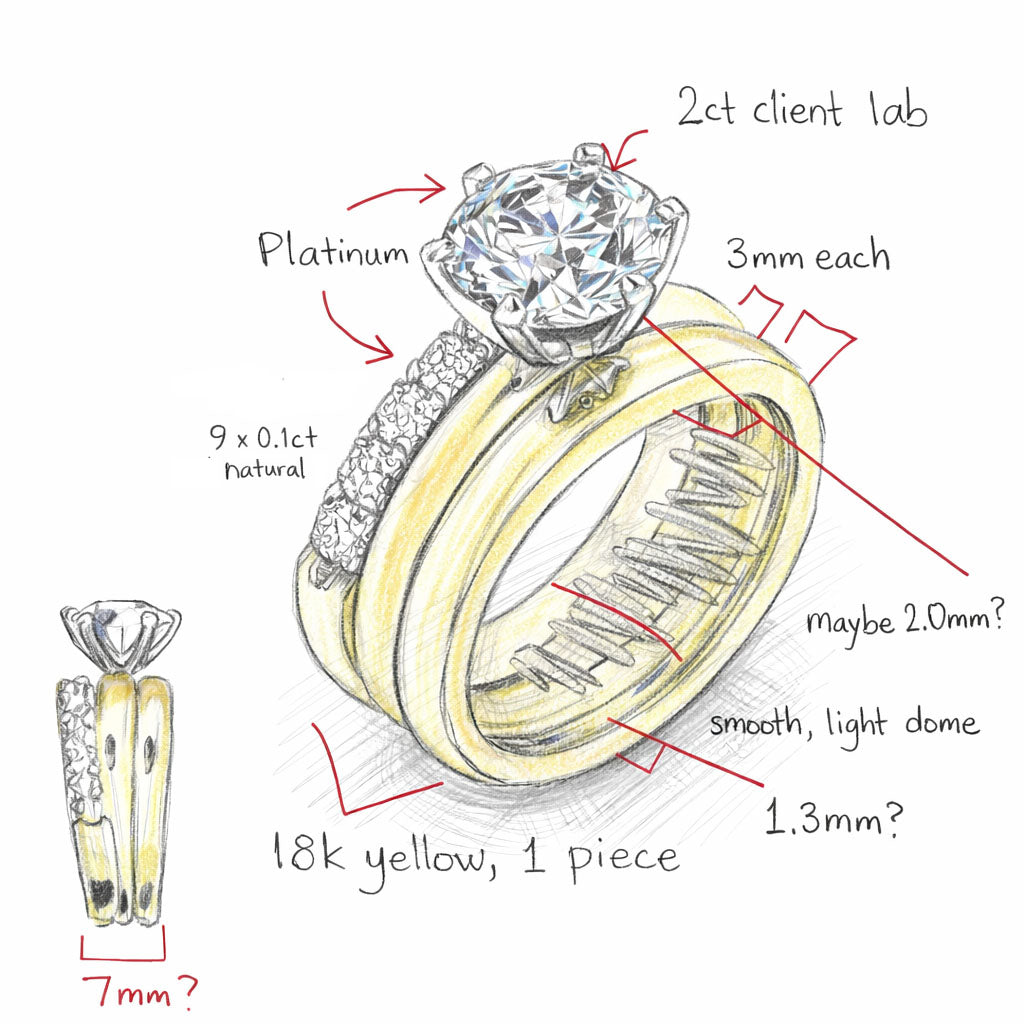 Clients' Custom-Made Bridal Set