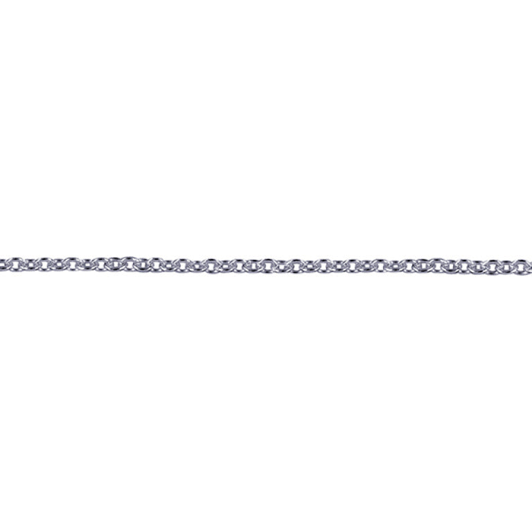 Sterling Silver Cable Chain, 1.2mm, 45cm