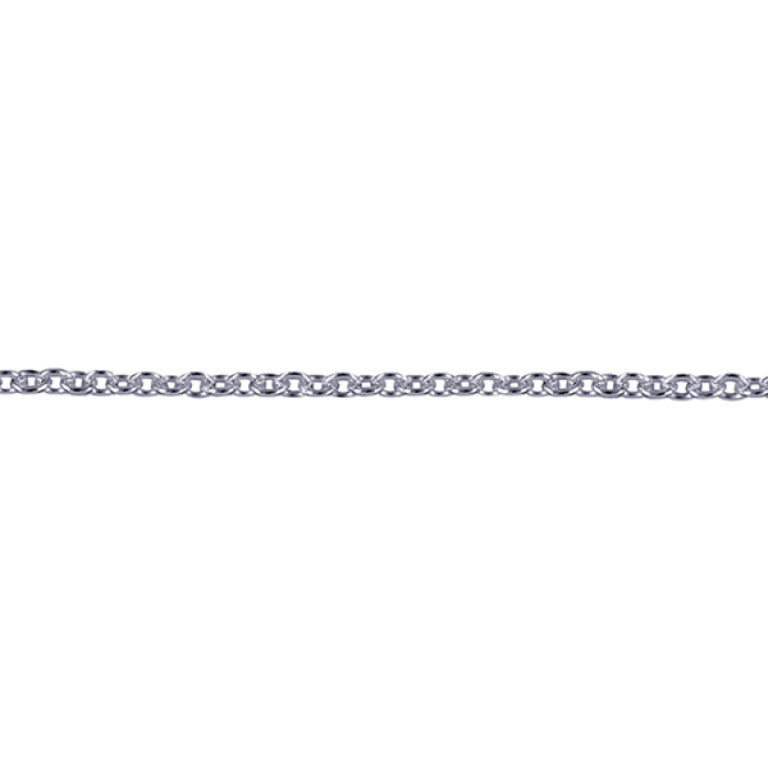 Sterling Silver Cable Chain, 1.7mm, 40cm