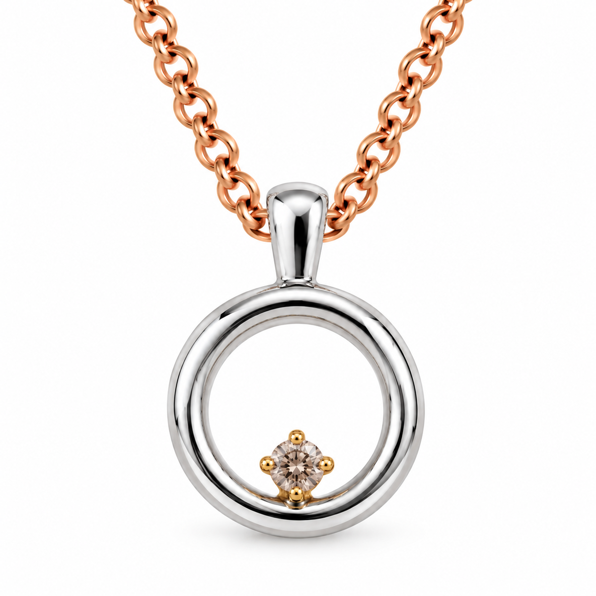 18ct White Gold Argyle Pink Diamond Pendant