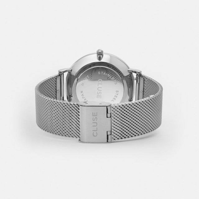 Cluse Boho Chic Mesh Silver and White Watch, CW0101201002