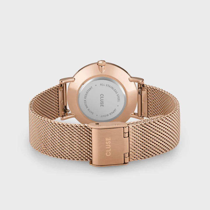 Cluse Minuit Mesh Gold Watch, CW10205