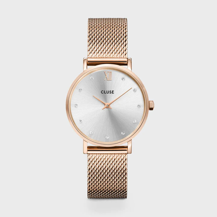 Cluse Minuit Mesh Gold Watch, CW10205