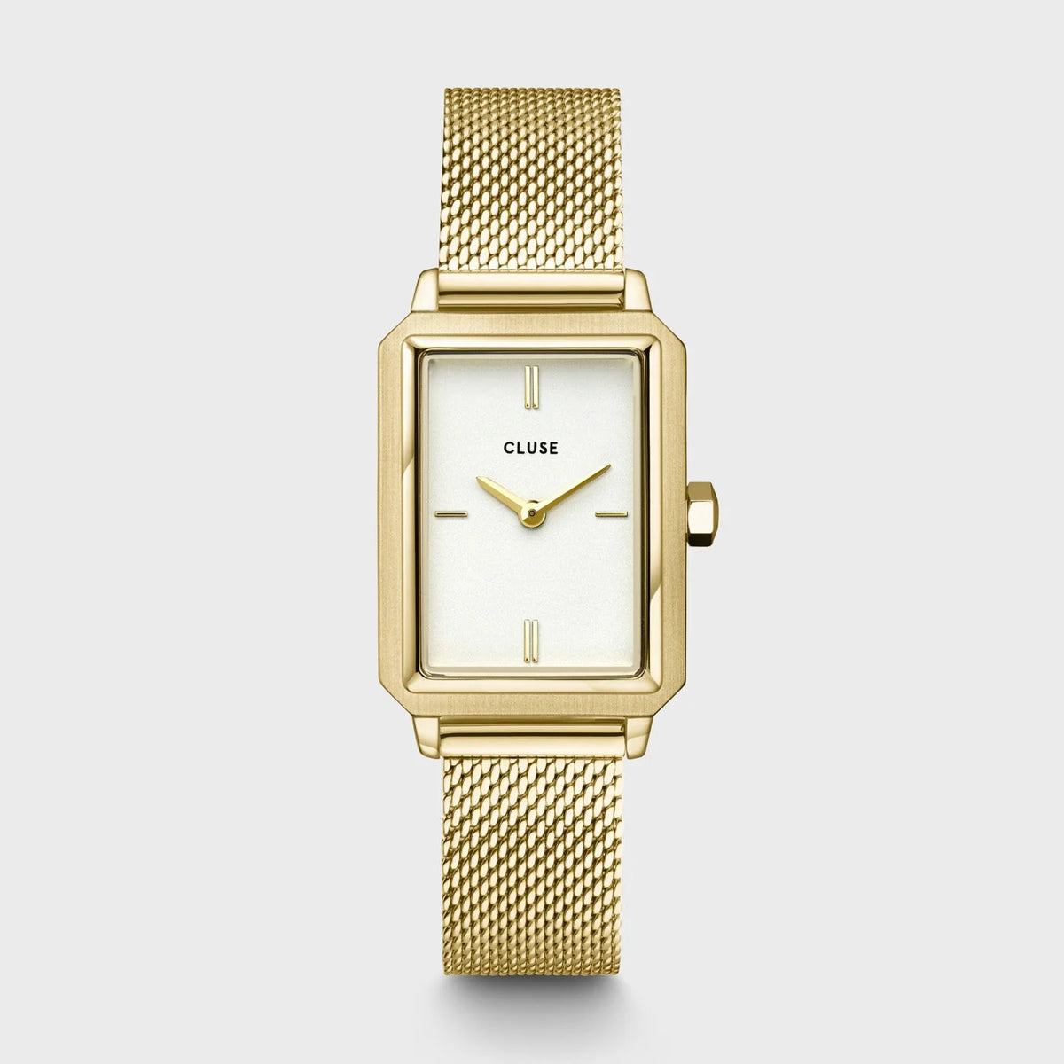 Cluse Fluette Watch Mesh White and Gold Watch, CW11508