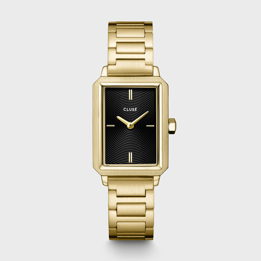 Cluse Fluette Gold and Black Watch, CW11512