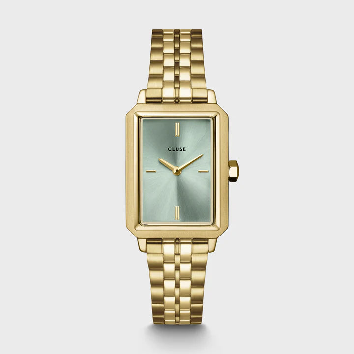 Cluse Fluette Sage Green and Gold Watch, CW11514
