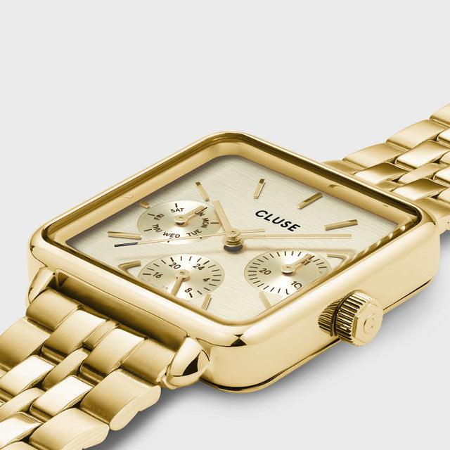 Cluse La Tetragone Multifunction Yellow Gold Watch, CW13801