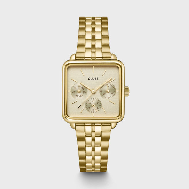 Cluse La Tetragone Multifunction Yellow Gold Watch, CW13801