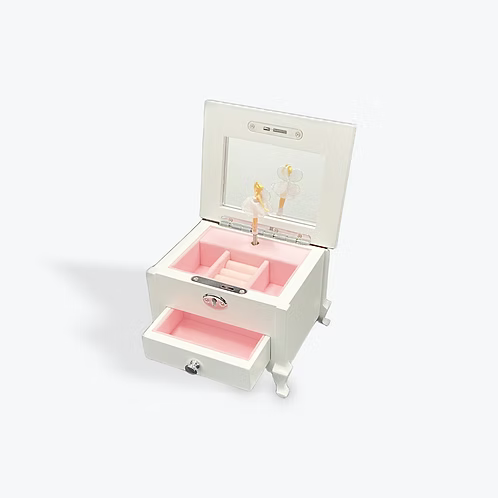 White Ballerina Jewellery Box