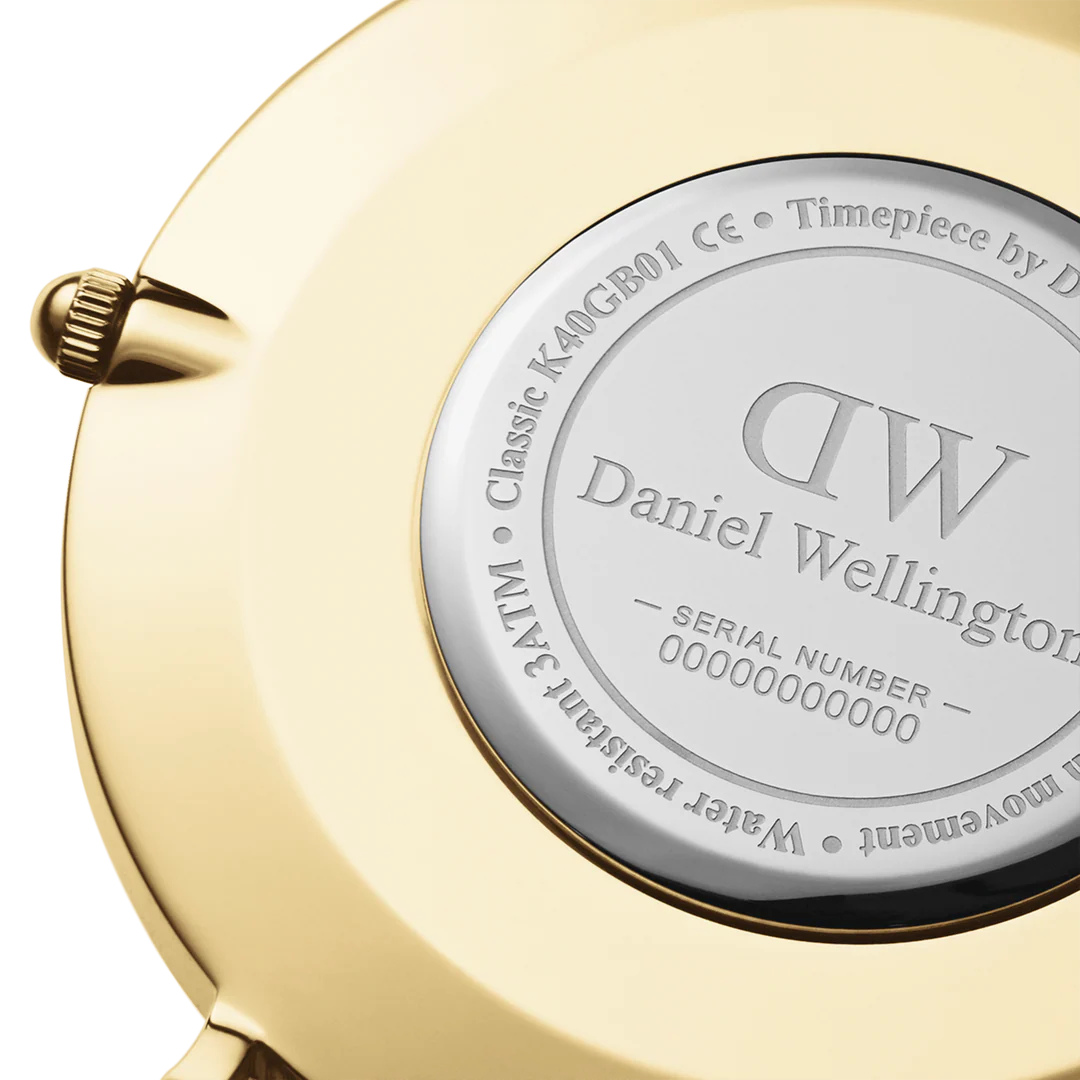 Daniel Wellington Classic 40 Sheffield Black and Gold Watch