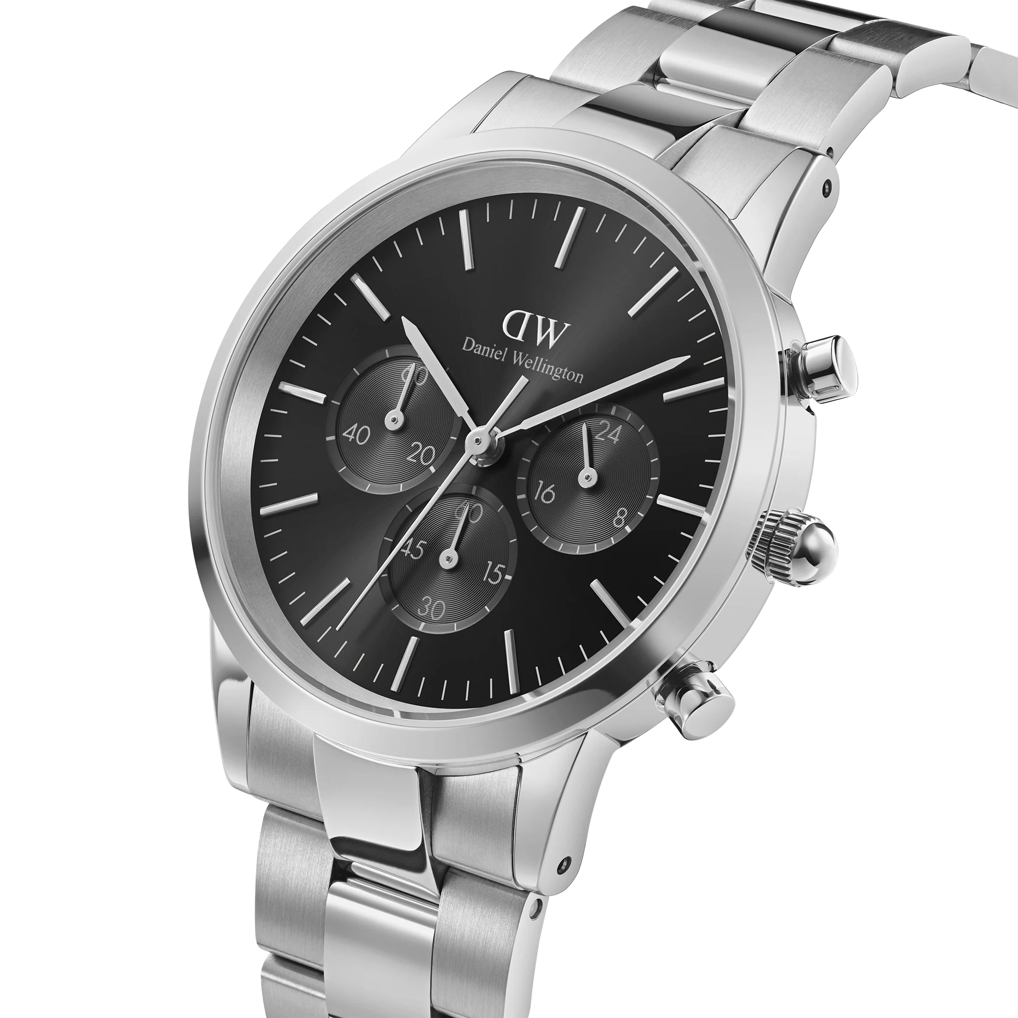 Daniel Wellington Iconic 42 Chronograph Link Onyx