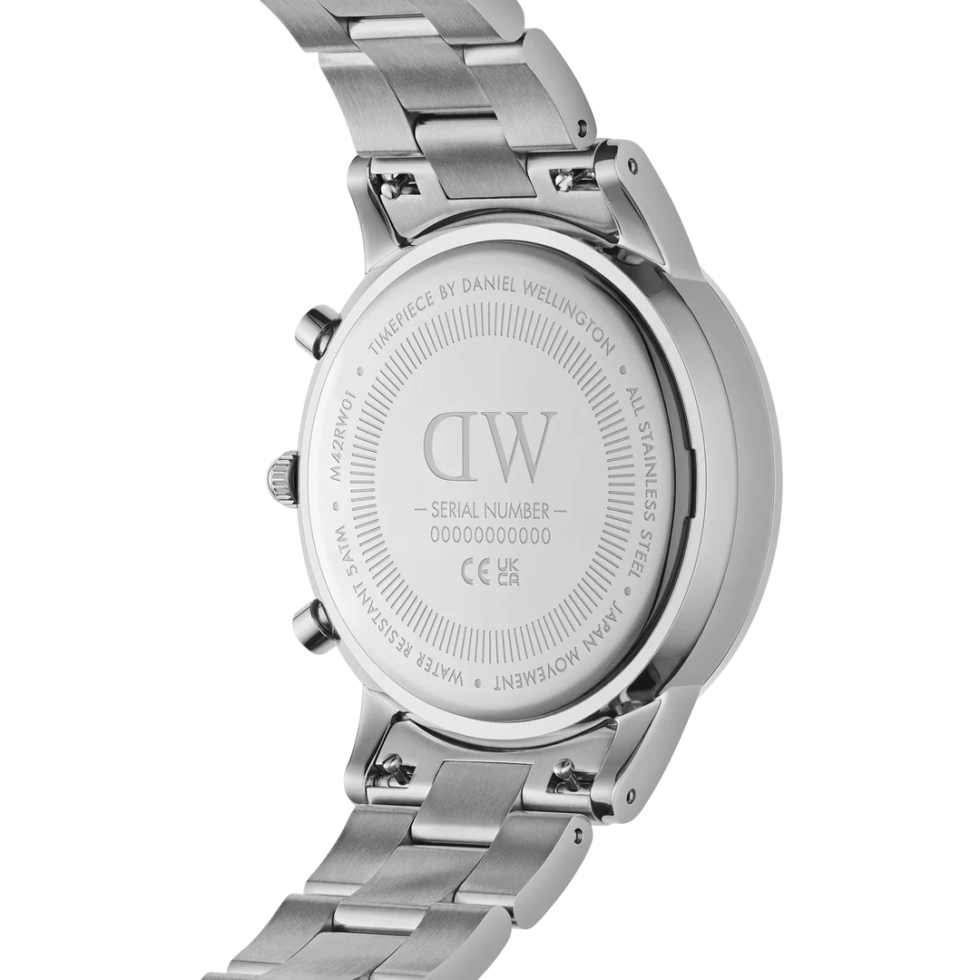 Daniel Wellington Iconic 42 Chronograph Link Onyx