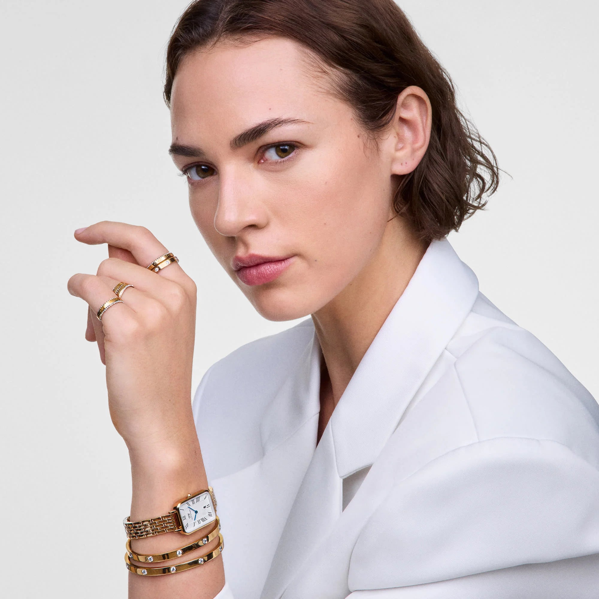 Daniel Wellington Quadro 20x26 Roman Numerals Gold Watch