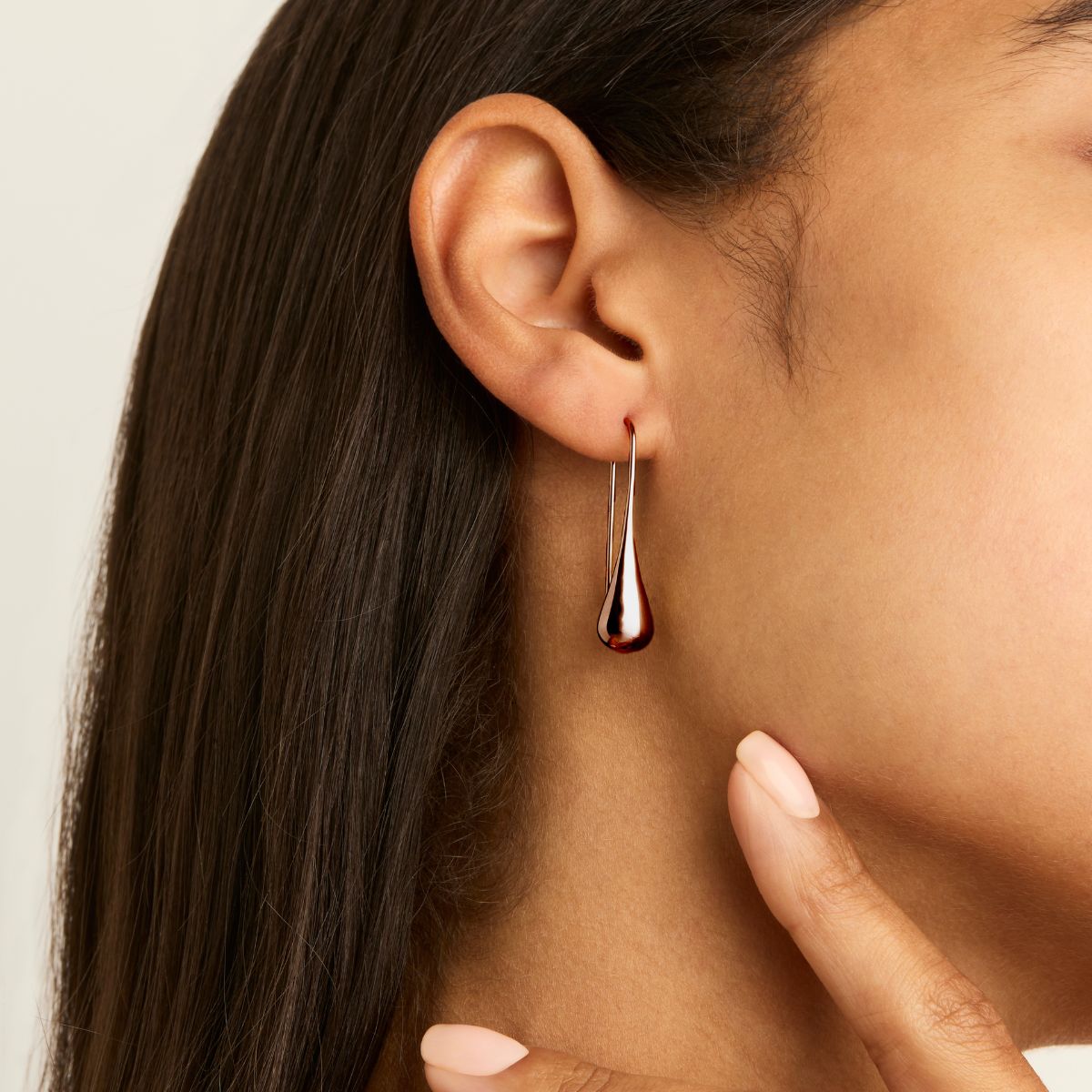 NAJO My Silent Tears Rose Gold Earring
