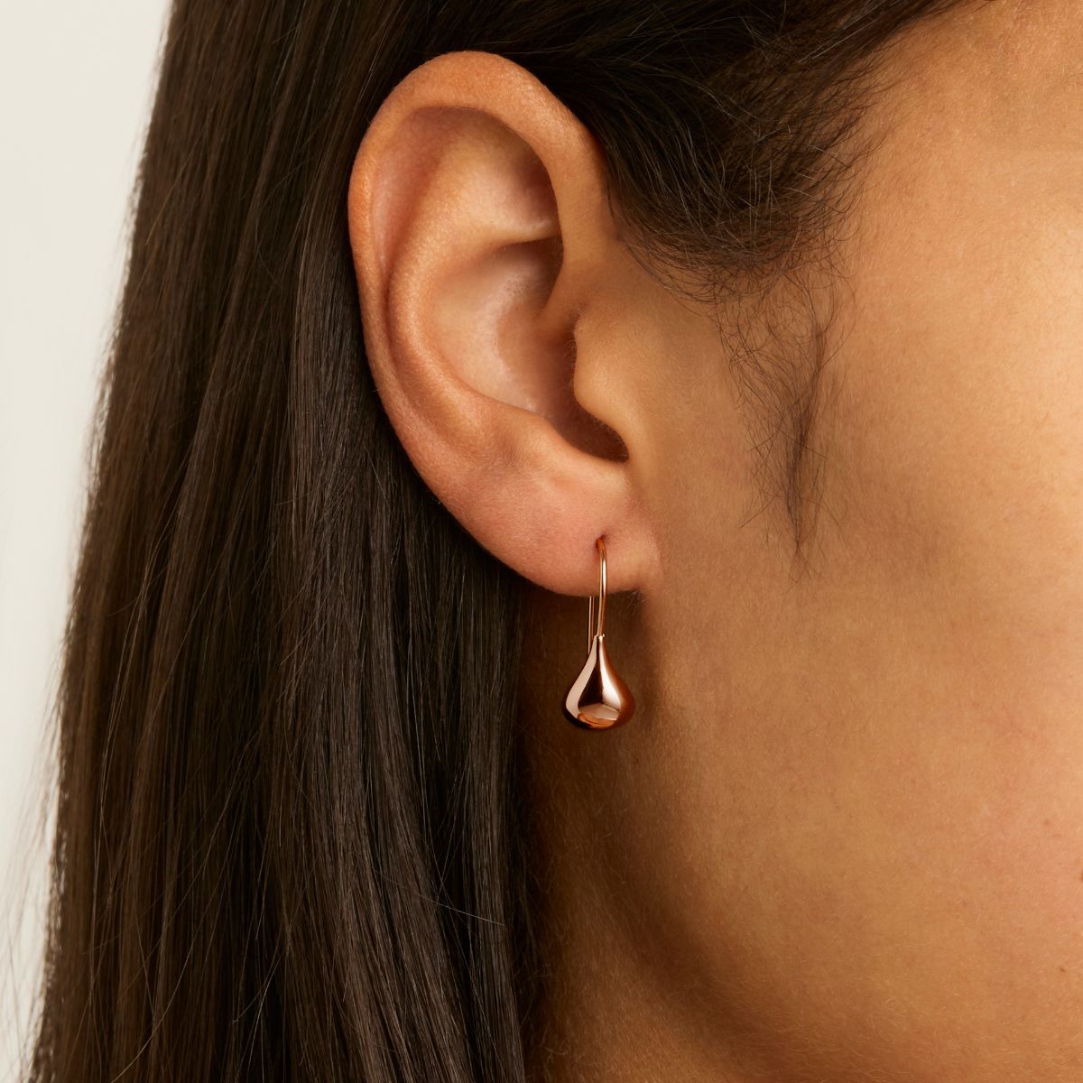 Najo Baby Tears Rose Gold Earrings