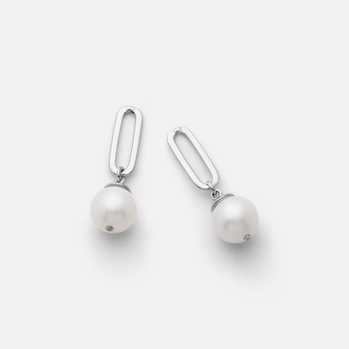 NAJO The Echantress Pearl Drop Stud Silver