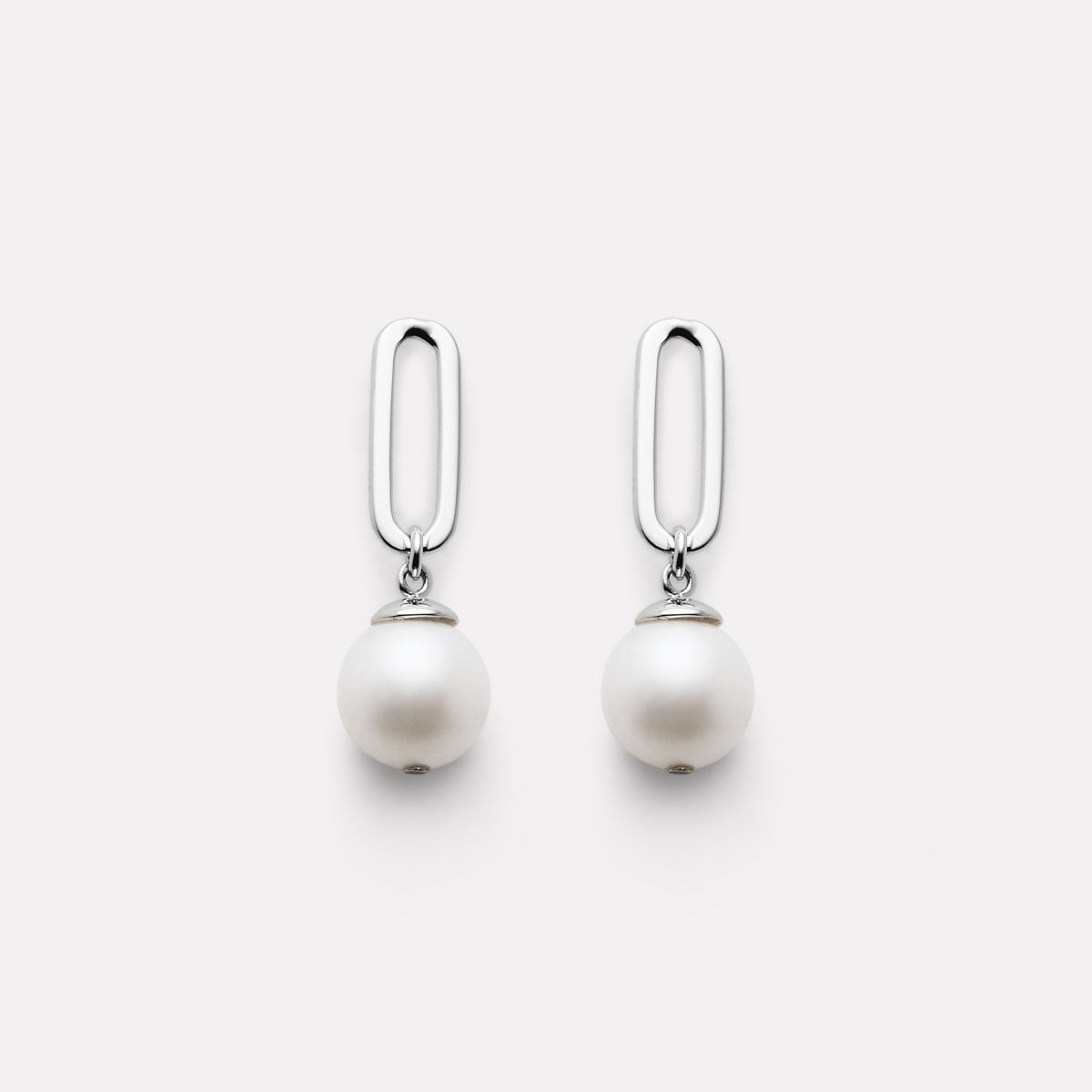 NAJO The Echantress Pearl Drop Stud Silver