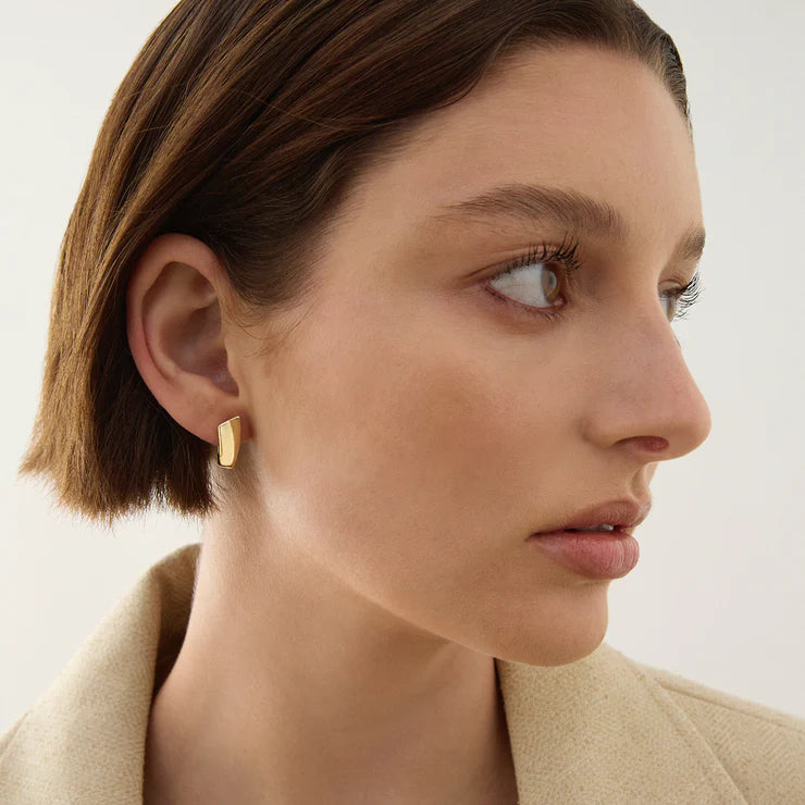 Najo Versailles Gold Huggie Earrings