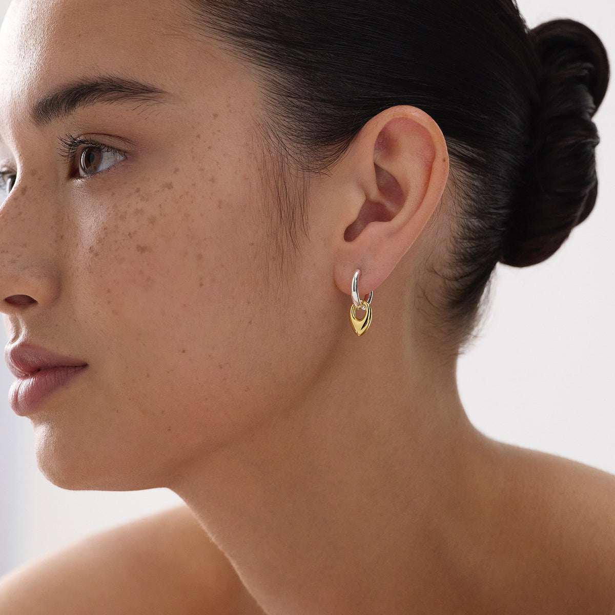 Najo Petal Huggie Earrings
