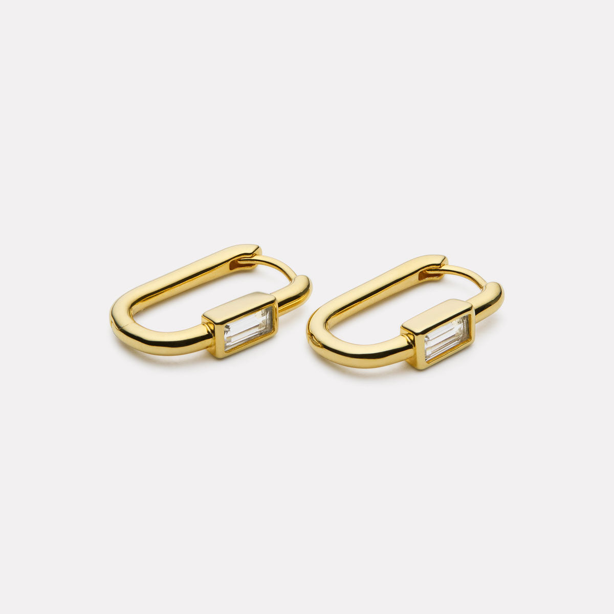 NAJO Skye Cubic Zirconia Earrings Yellow Gold Plated