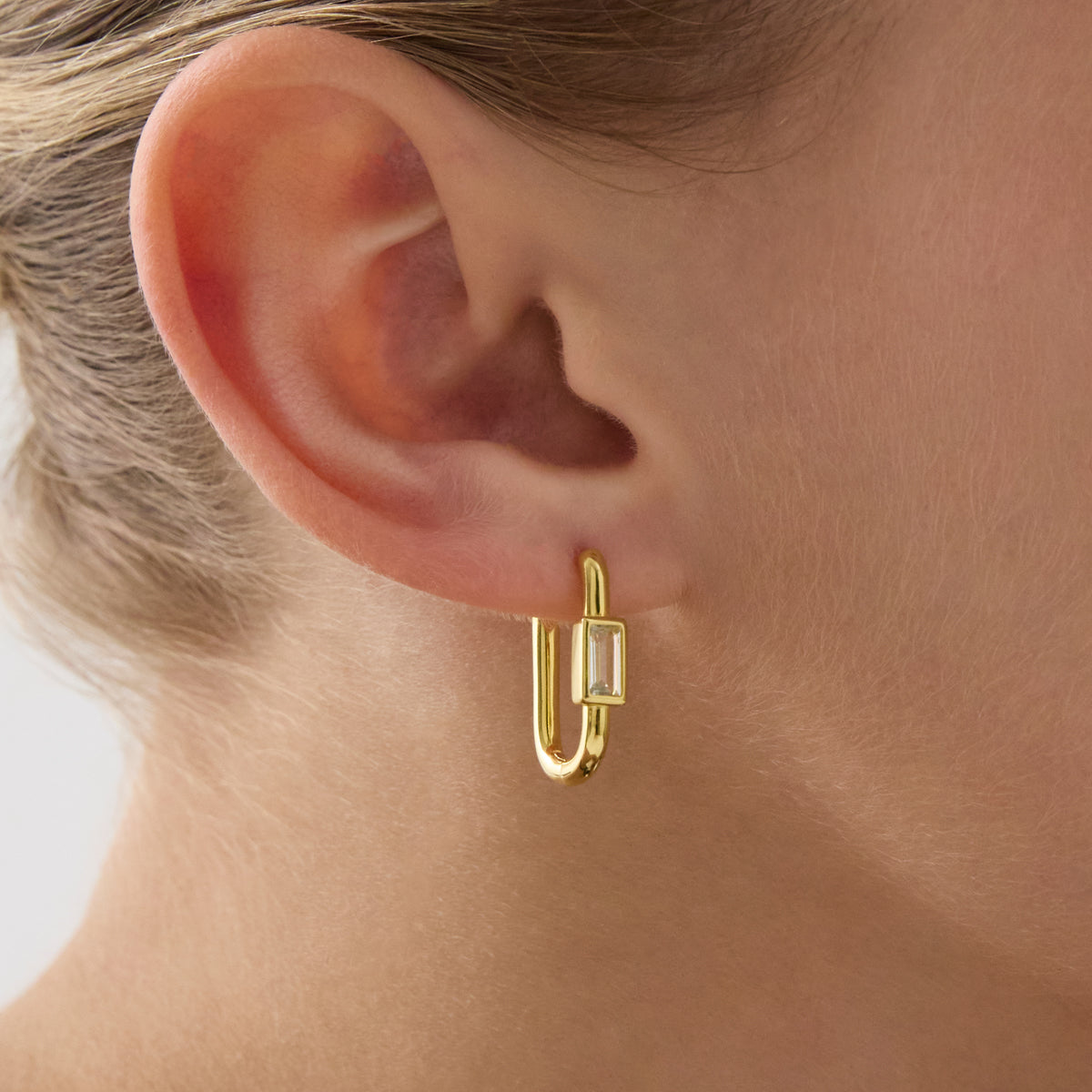 NAJO Skye Cubic Zirconia Earrings Yellow Gold Plated