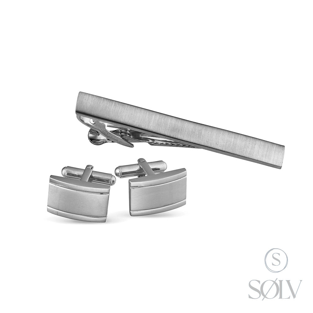 Solv Tie Bar and Cufflink Set